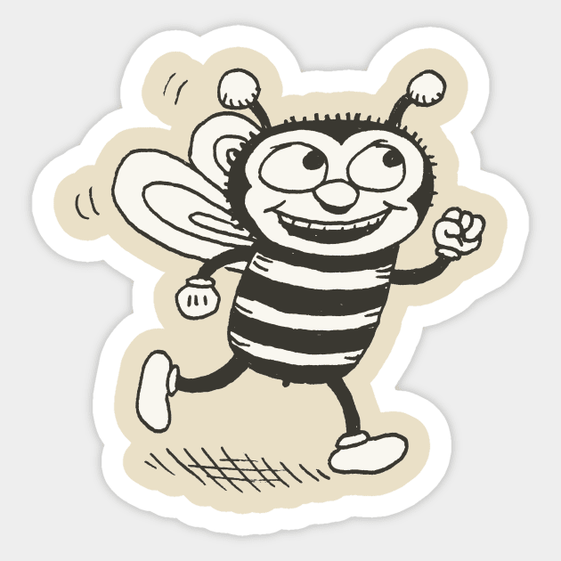 Bees-dich Sticker by awcomix